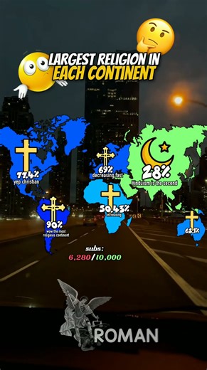 Largest religion in ur continent #shorts #map #geographythroughmaps