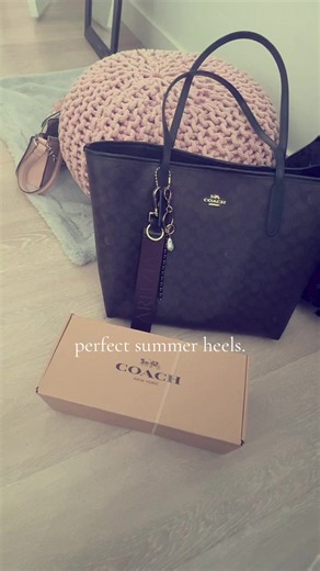 Perfect Summer Heels: Coach Kitten Heels with Bow