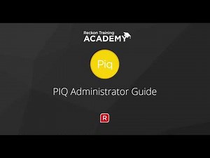 PIQ Administrator Guide