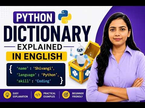 Python Dictionary Explained in English | Complete Tutorial for Beginners | python shivangi