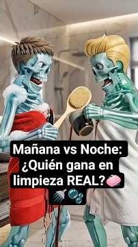 ¿Quién es MÁS limpio el que se baña en la mañana o el que se baña de noche? #reels #viral #shower