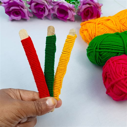 It's so Beautiful 💜🧶 Super Easy Flower Craft Ideas with Wool - DIY Amazing Yarn Flowers | Dian Embroidery