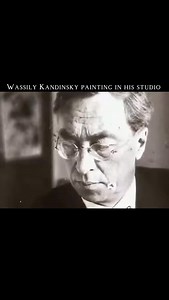Wassily Kandinsky painting in his studio “Everything starts from a dot” #contemporaryart #kandinsky #wassilykandinsky | Contemporary Art