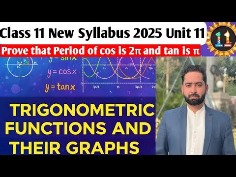 Class11 Maths |Trigonometric Functions and their Graphs|Prove that Period of cos is 2π and tan is π