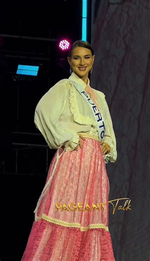 Miss Cosmo Puerto Rico 🇵🇷 Ana Paola Figueroa graces the stage in her traditional costume during the Miss Cosmo “The Global Symphony” event. #MissCosmo2025 #pageanttalk | Pageant Talk
