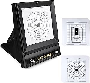 Airsoft Targets with Catcher - Portable BB Gun Targets for Backyard Shooting Practice, Indoor or Outdoor Range, Includes Replaceable Paper Shooting