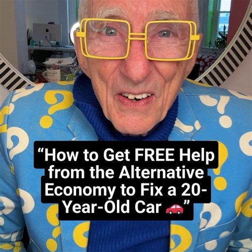 Matthew Lesko | "The Question Mark Guy" on Instagram: "“How to Get FREE Help from the Alternative Economy to Fix a 20-Year-Old Car” LeskoLovesAI.com/Cars LeskoLovesAI.com/PayYourBills"