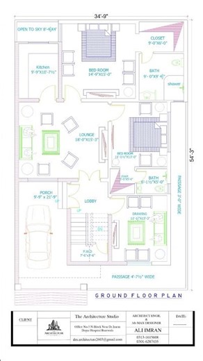 Amazing 34x54 House Layout | Every Inch Perfectly Used!