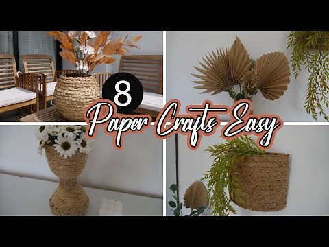 Manualidades con PAPEL KRAFT / Paper Crafts Easy