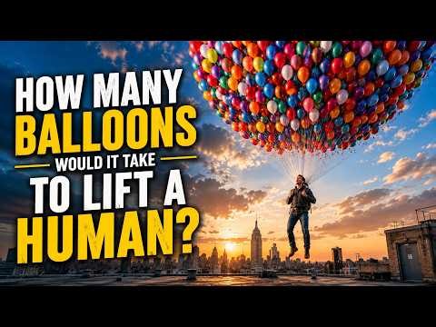 How Many Balloons Would It Take to Lift a Human?