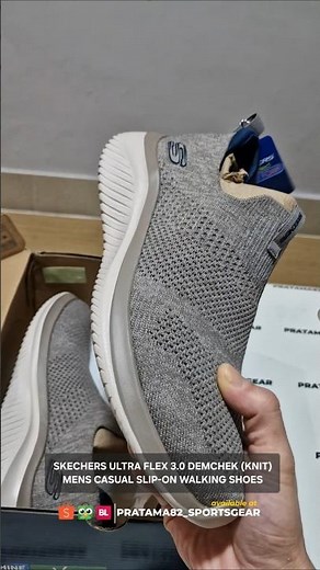 SKECHERS ULTRA FLEX 3.0 DEMCHEK KNIT SLIP-ON CASUAL SHOES (FULL VIDEO CHECK OUR CHANNEL)