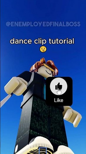 dance clip tutorial 💀(/e dance2) #shorts #tower #troll wall hop, wall flick