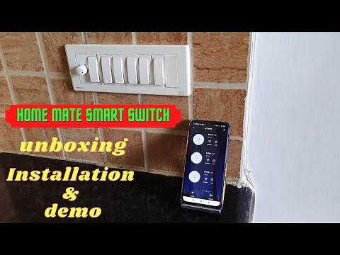 HomeMate WiFi 4 Node Smart Switch | Unboxing, Installation & Demo | TechTonicsHindi