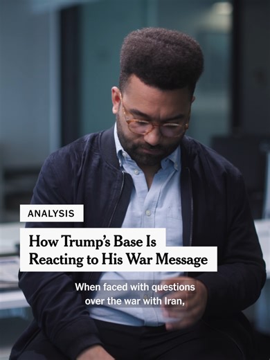 Our White House correspondent, Zolan Kanno-Youngs, looks into how President Trump’s base is responding to the administration’s conflicting messages on the war with Iran. Video by Zolan Kanno-Youngs, Gilad Thaler, Thomas Vollkommer, Laura Salaberry and Javier Manzano #trump #iran #usa #republicans