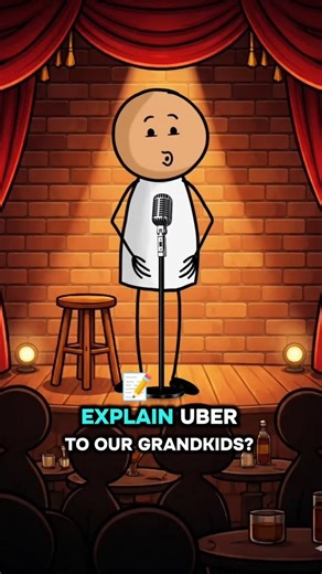 Explain Uber to our grandkids? #standupcomedy #comedyvideos #ytshorts #sticky #grandpa
