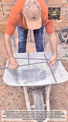 Simple Wheelbarrow Upgrade Hack | Reinforcing Heavy Loads #9work