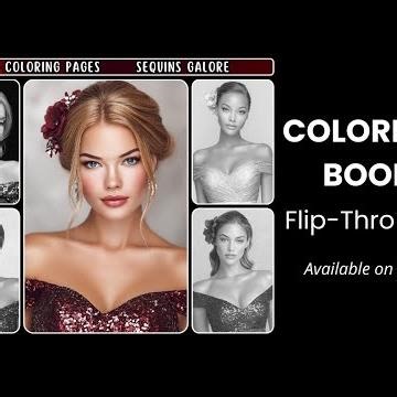 Sequins Galore 🖼🖌 Transform Every Page Into Magic! 🌟💖 Coloring Book Flip Through