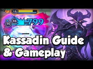 KASSADIN GAMEPLAY + GUIDE (16 KILLS) - BUILD & RUNES - WILD RIFT