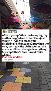 5.9K views · 42 reactions | After my stepfather broke my leg, my mother begged me to lie. He's just strict, trying to teach you discipline, she pleaded. But when the X-ray tech saw the old fractures, she made a call that changed everything. My stepfather's face turned white when.- Askreddit #askreddit #reddit #relationship #redditstorytime #redditposts #storytime | Eespith 2.1 | Facebook