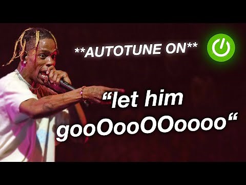 travis scott talking in autotune for 4 minutes straight