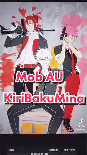 Just sharing this from my previous story so others can see cuz I adore these three!! 🤭 ❤️🧡💖 #myheroacademia #mha #mhafanart #mhaships #polyship #kiribakumina #kiribaku #kirimina #bakumina #krbk #krmn #bkmn #polyamory #polyamorous