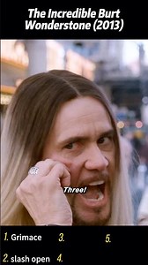 The Incredible Burt Wonderstone (2013) | Grey Pulls Playing Cards from His Face