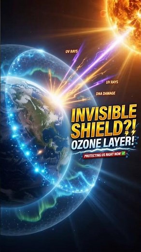 Ozone Layer Explained ☀️ Earth’s Invisible Shield | #shorts
