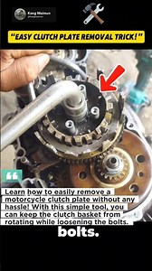 Easy Trick to Remove Motorcycle Clutch Plates!