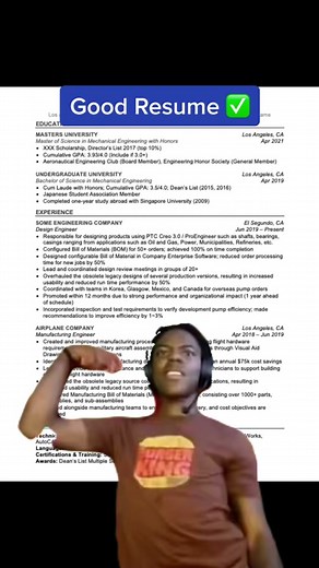 Example of a good vs bad resume #good #bad #resume #canva #template