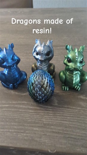 Dragon and egg made of epoxy! #crafts