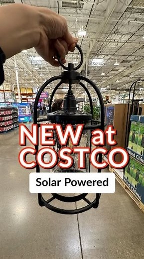Toshie Lucas l Costco Finds & Deals on Instagram: "🔥Solar-powered lantern at Costco! The Edison bulb is replaceable. Only $25.99 #costcofinds #solarpowered #lantern"