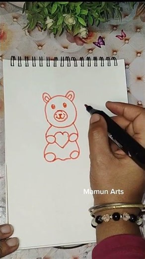 Easy Bear 🐻🐨🐻 drawing #art #sketch #shorts #bear