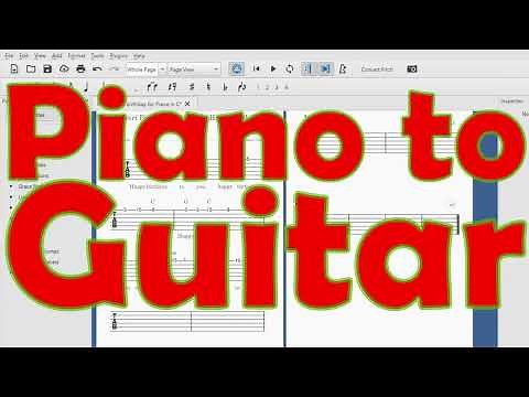 Convert Piano to Guitar Tab