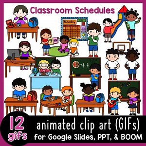 Animated GIFs Classroom Schedule School Kids