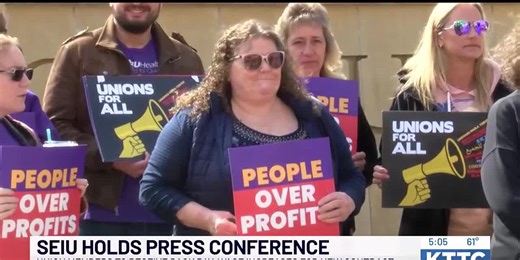 SEIU celebrates new contract agreement with press conference