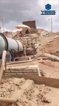 Large scale gold washing plant alluvial gold production line