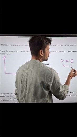 Ohm's Law and V-I Graph 📈 #class10science #eletricity