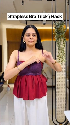 Strapless Bra Trick \ Hack #shorts