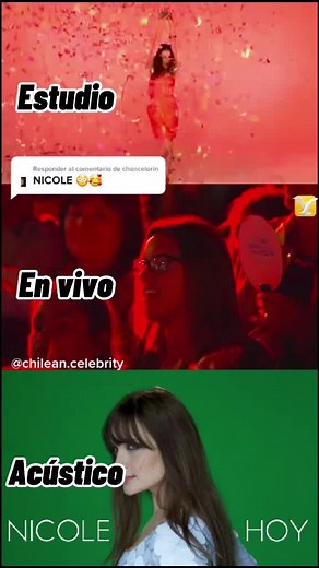 Responder a @chancelorin NICOLE VERSION✨ #nicole #hoy #cantantechilena #chile #parati #fyp #canciones #envivo