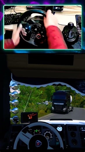 Realistic Trucking on Peru Death Road #eurotrucksimulator2 #steeringwheel