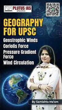 Geostrophic Winds Explained for UPSC | Geography Made Simple by Samishta Mam #Shorts