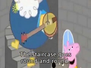 Learning english with Peppa Pig Cartoon - Grampy Rabbit's Lighthouse with subtitle