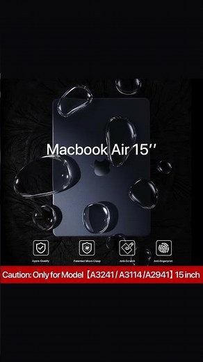 Compatible for MacBook Air 15 inch Case M4 2025 2024 2023 M3 M2 [100% Match Official Color !