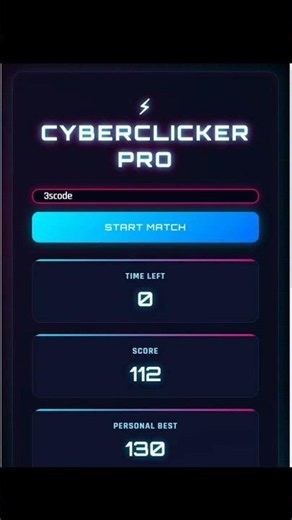 I Built a Cyberpunk Clicker Game in 30 seconds! (Beat My Score) #clickergame #gamedev #cps #codeplay