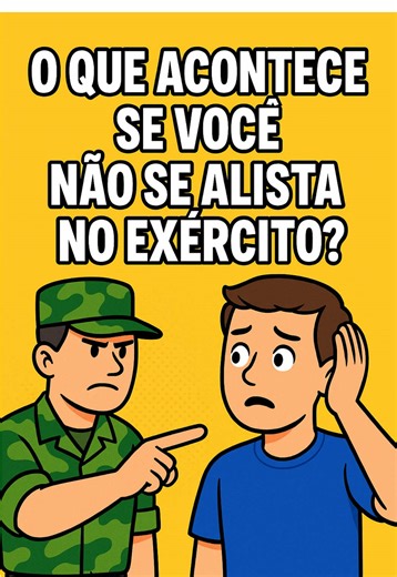 Consequências de não se alistar no exército brasileiro