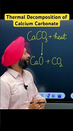 Thermal Decomposition of Calcium Carbonate | Heating of Calcium Carbonate | Gagan Sir