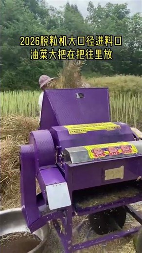 Throw away the flail now! The new threshing machine can operate for