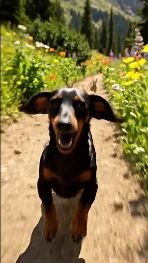 dog running from 3 rabbits how hilarious 🤣