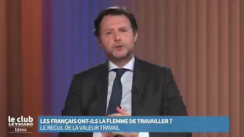 «Le droit à la paresse c’est formidable, mais il faut rappeler que ceux qui ne travaillent pas sont financés par ceux qui travaillent, c’est le drame de notre système. À un moment donné, si vous voulez la paresse, il va falloir le courage d’avoir le niveau de vie qui va avec», cingle @OlivierBabeau dans Le Club Le Figaro Idées présenté par @EugenieBastie.