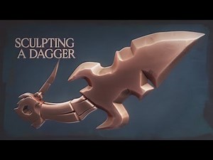 Create EASY Highpoly Stylized DAGGER for a game